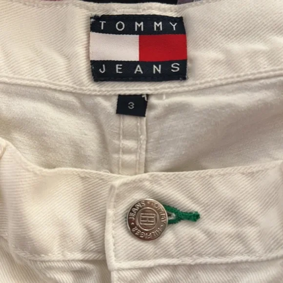 TOMMY JEANS vintage Y2K 90s jean shorts 3 - Picture 3 of 4